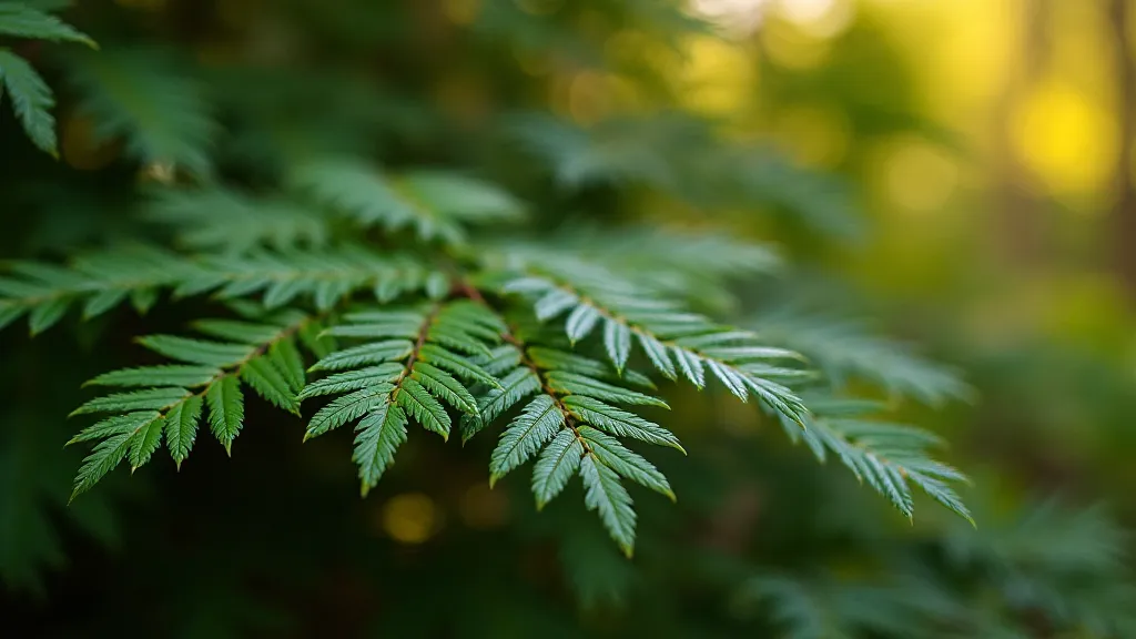 Hinoki Cypress foliage detail